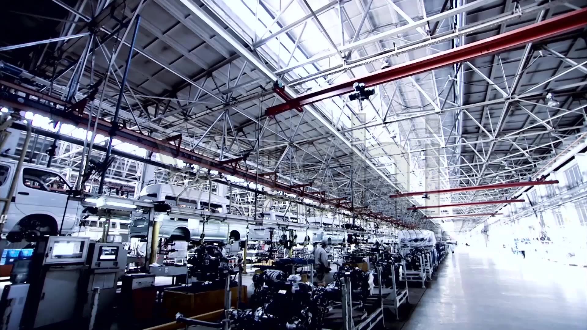 汽車工業(yè)機器人自動化生產設備4_1920X1080_高清視頻素材下載(編號:927926)_實拍視頻